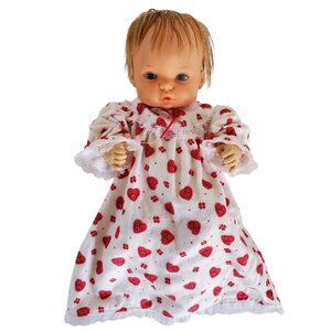 Mattel Baby Tender Love 1972 Baby Girl Doll Toy Blonde Drink Wet Nightgown